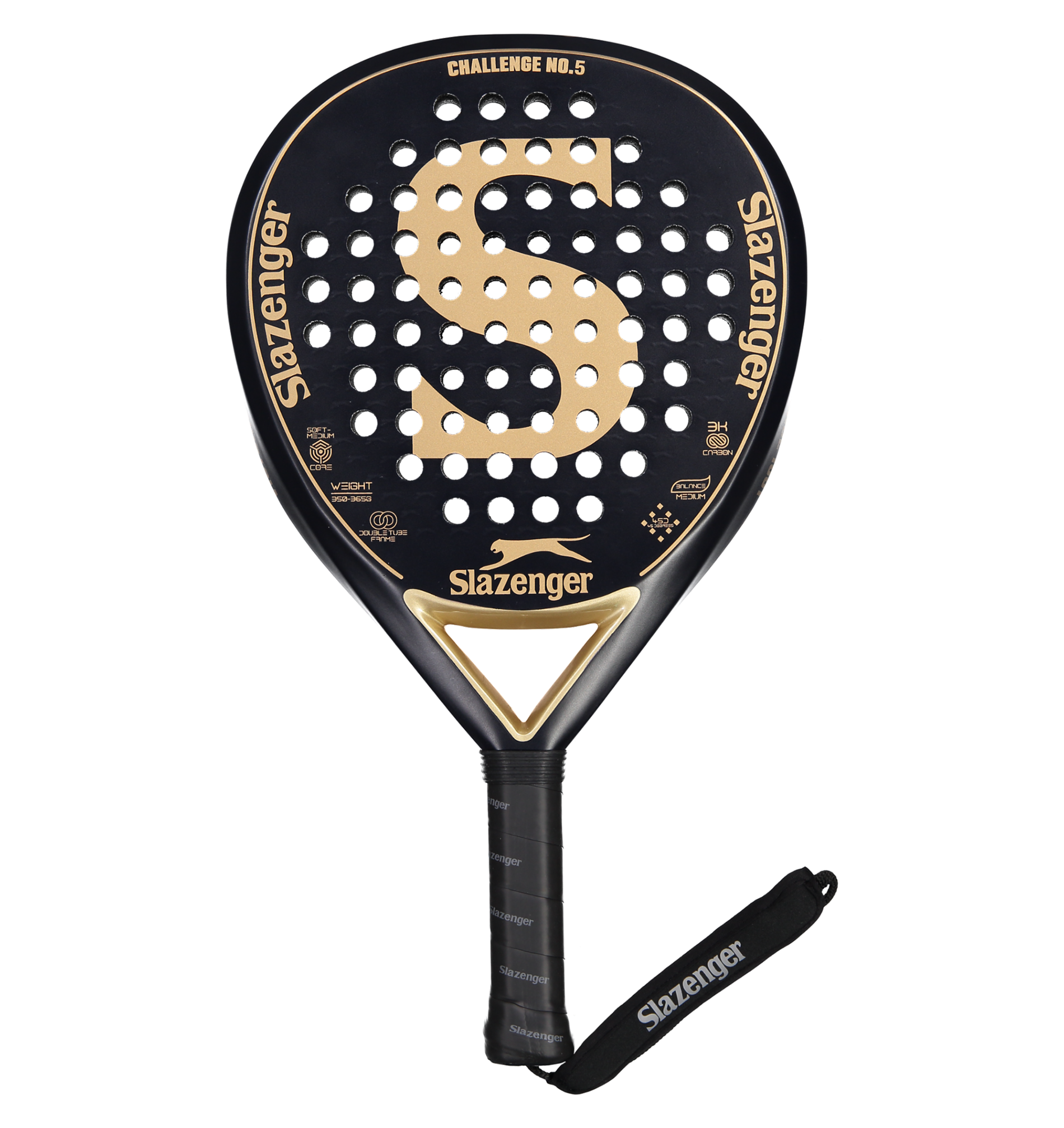 Slazenger Padel Challenge Padel Racket No.5 Hybrid 3K (Padel Blue)