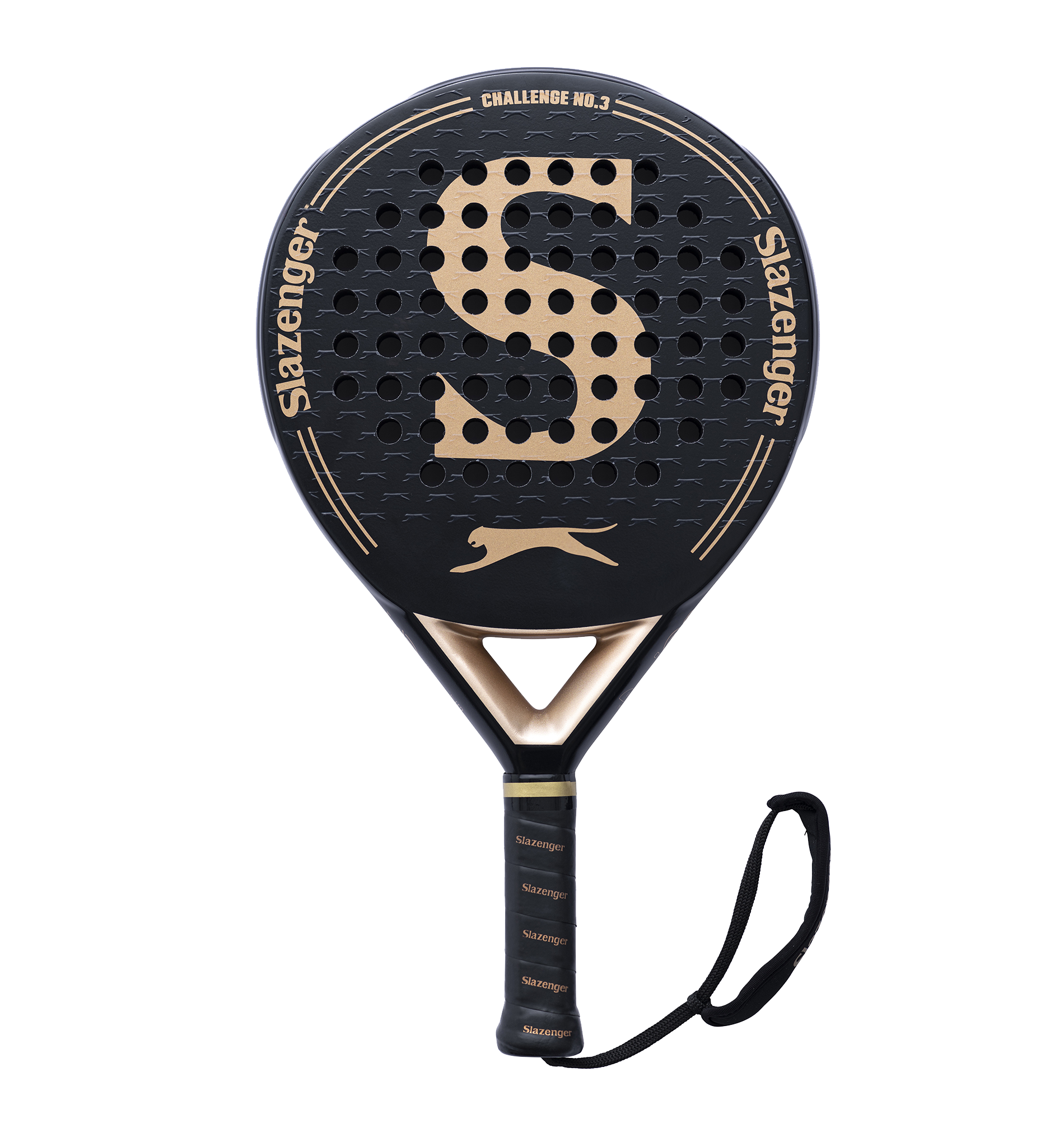 Slazenger Padel Challenge Padel Racket No.3 Round 6K (Black)